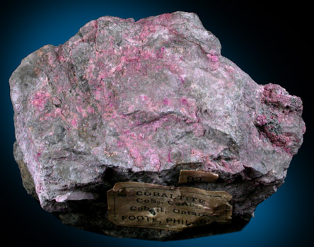 Cobaltite with Erythrite from Cobalt District, Ontario, Canada