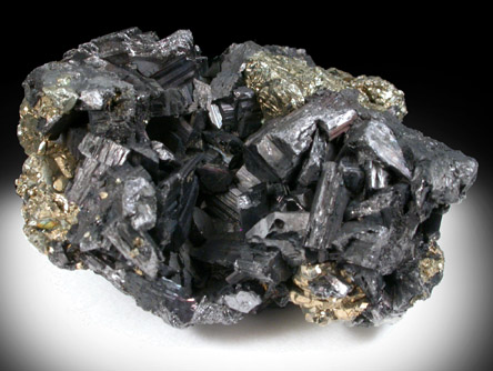 Enargite and Pyrite from Leonard Mine No. 1, Butte Mining District, Summit Valley, Silver Bow County, Montana