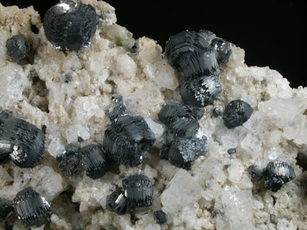 Hematite with Orthoclase var. Adularia from Furka Horn, Kanton Uri-Valais, Switzerland