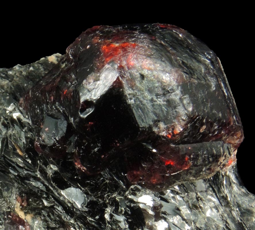 Almandine Garnet from 26th Street at Sixth Avenue Subway Excavation, Manhattan Island, New York City, New York County, New York