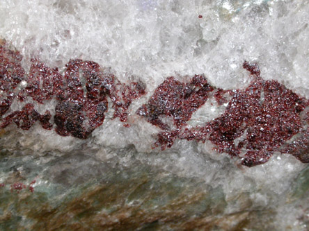 Rutile in mica schist from Blumberg Mine, Birdwood, South Australia, Australia