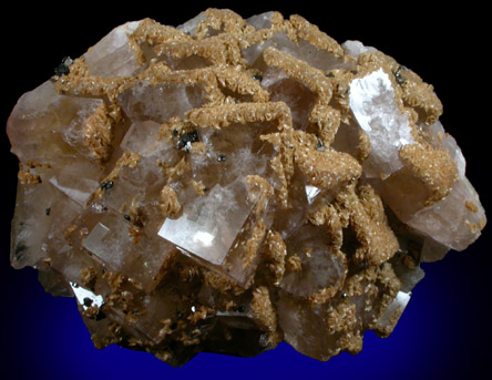 Fluorite with Siderite from Boltsburn Mine, Rookhope, County Durham, England