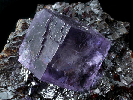 Fluorite on Sphalerite from Elmwood Mine, Carthage, Smith County, Tennessee