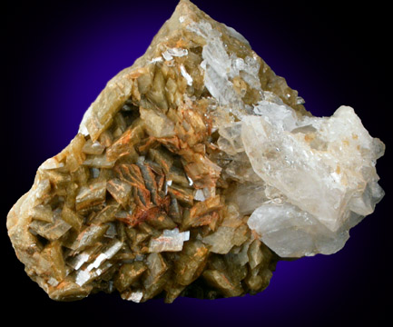 Siderite with Quartz from Allevard, Isere, Rhone-Alpes, France