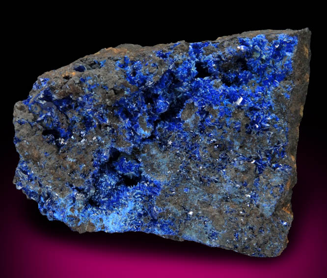 Azurite from Morenci Mine, 4750' Level, Lone Star Area, Clifton District, Greenlee County, Arizona