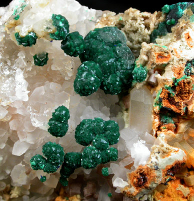 Pseudomalachite from Virneberg Mine, Rheinbreitbach, Rhineland-Pfalz, Germany