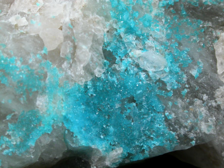 Turquoise Crystals on Quartz from Bishop Mine, Lynch Station, Campbell County, Virginia