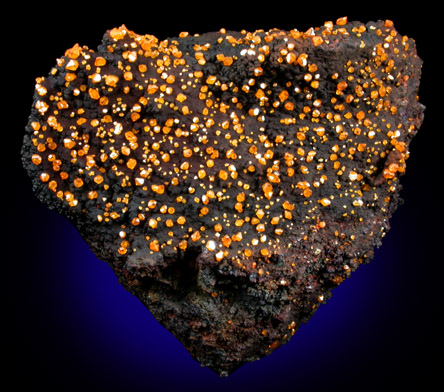 Wulfenite on Jarosite from Whim Well Mine, Whim Creek gold fields, Western Australia, Australia