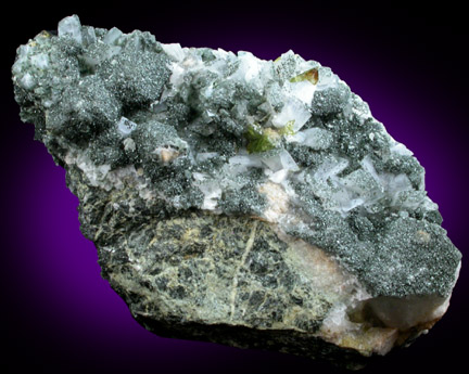 Orthoclase var. Adularia with Chlorite and Titanite from Kreuziltal, Val Tavetsch, Grischun (Graubnden), Switzerland