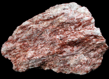 Muscovite (red) from Willis Mountain Kyanite Mine, Dylwinn, Buckingham County, Virginia