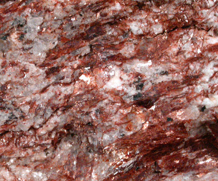 Muscovite (red) from Willis Mountain Kyanite Mine, Dylwinn, Buckingham County, Virginia