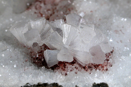 Stellerite on Quartz from Nashik District, Maharashtra, India