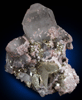 Inesite, Quartz, Pyrite, Calcite from Fengjiashan Mine, Faye, Huangshi, Hubei, China