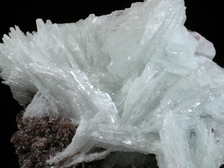 Albite var. Cleavelandite with Lepidolite from Pederneira Mine, Sao Jose da Safira, Minas Gerais, Brazil