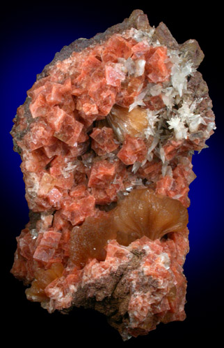 Chabazite, Calcite and Stilbite from Wasson's Bluff, Parrsboro, Nova Scotia, Canada
