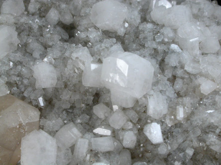 Harmotome, Strontianite, Calcite from Whitesmith Mine, Clashgorn section, near Strontian, Loch Sunart, Highland (formerly Argyll), Scotland (Type Locality for Strontianite)