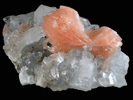 Stilbite-Ca on Apophyllite from Jalgaon, Maharashtra, India