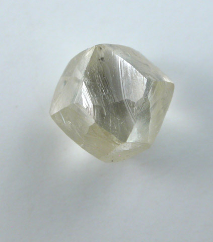 Diamond (1.46 carat dodecahedral crystal) from Orapa Mine, south of the Makgadikgadi Pans, Botswana