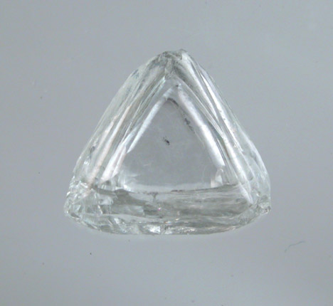 Diamond (0.81 carat macle, twinned crystal) from Vaal River Mining District, Northern Cape Province, South Africa
