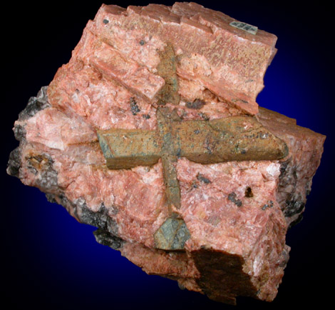 Beryl in Microcline from Quadville, Ontario, Canada