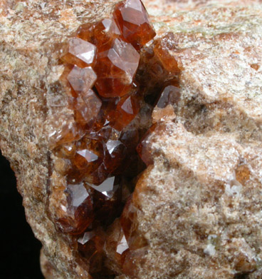 Grossular Garnet with Diopside from Jeffrey Mine, Asbestos, Qubec, Canada