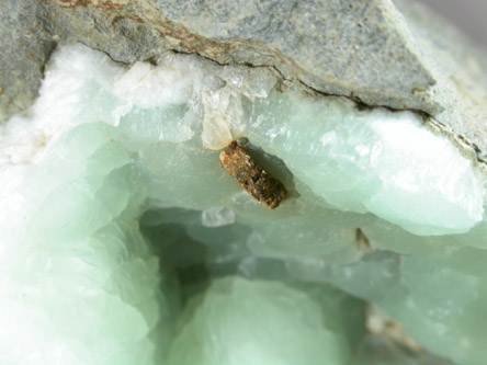 Prehnite with Pyrite from Millington Quarry, Bernards Township, Somerset County, New Jersey