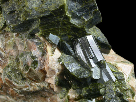 Epidote with Grossular Garnet from (Calumet Mine?), Colorado