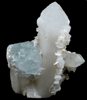 Fluorite, Calcite on Quartz from Xianghualing Cassiterite Mine, 32 km north of Linwu, Hunan Province, China
