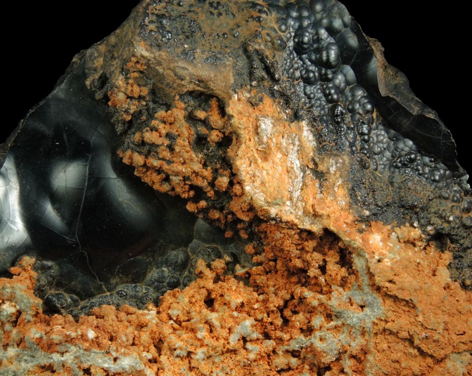 Goethite, Quartz, Magnetite from Staten Island Highlands iron mining district, New York City, Richmond County, New York