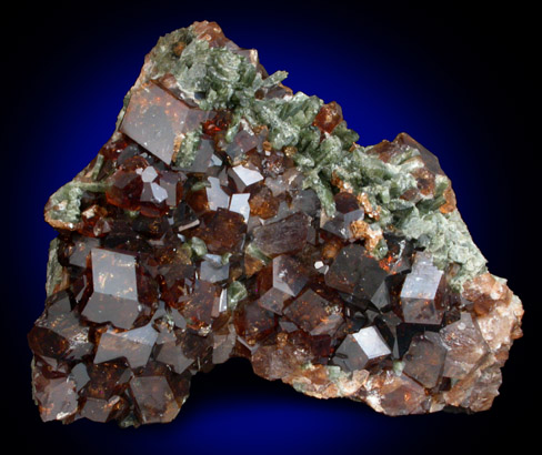 Grossular Garnet with Diopside from Belvidere Mountain Quarries, Lowell (commonly called Eden Mills), Orleans County, Vermont