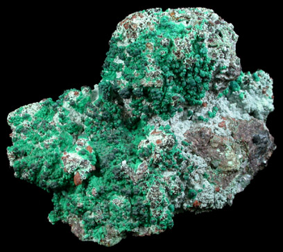 Malachite and Native Copper from Bisbee, Warren District, Cochise County, Arizona