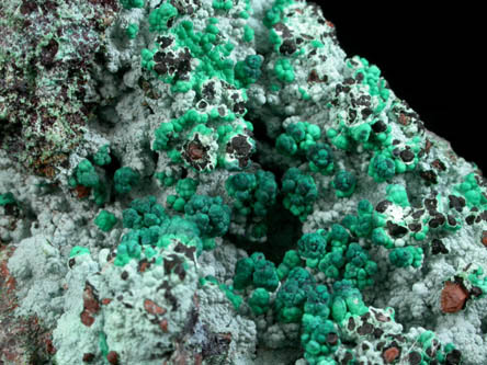 Malachite and Native Copper from Bisbee, Warren District, Cochise County, Arizona