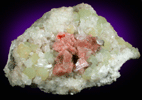Chabazite on Prehnite and Calcite from New Street Quarry, Paterson, Passaic County, New Jersey