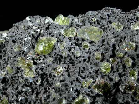 Forsterite var. Peridot from Kilauea Volcano, Hawaii