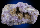 Quartz var. Amethyst with Stilbite from New Street Quarry, Paterson, Passaic County, New Jersey