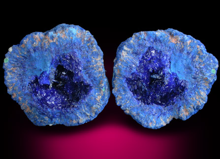 Azurite (nodule) from Blue Ball Mine, 4.8 km south of Miami, Gila County, Arizona