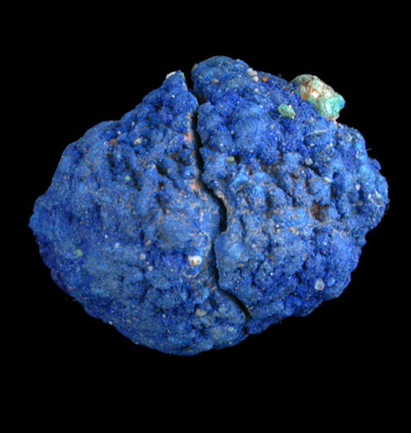 Azurite (nodule) from Blue Ball Mine, 4.8 km south of Miami, Gila County, Arizona