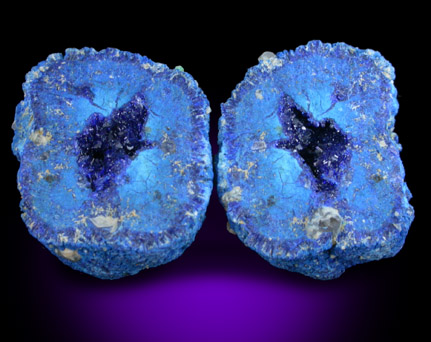 Azurite (nodule) from Blue Ball Mine, 4.8 km south of Miami, Gila County, Arizona