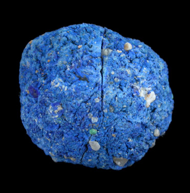 Azurite (nodule) from Blue Ball Mine, 4.8 km south of Miami, Gila County, Arizona