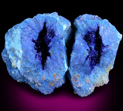 Azurite (nodule) from Blue Ball Mine, 4.8 km south of Miami, Gila County, Arizona