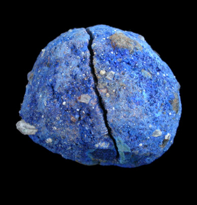 Azurite (nodule) from Blue Ball Mine, 4.8 km south of Miami, Gila County, Arizona