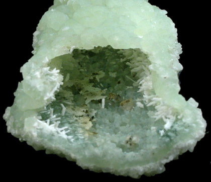 Prehnite pseudomorph after Anhydrite from Upper New Street Quarry, Paterson, Passaic County, New Jersey