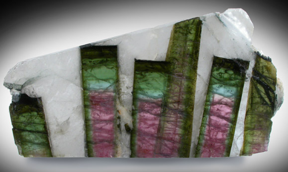 Elbaite Tourmaline in Quartz from Madagascar