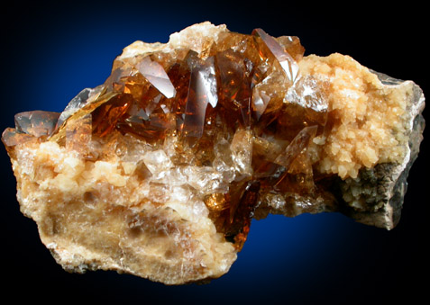 Barite on Calcite from Elk Creek, Meade County, South Dakota