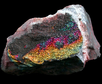 Hematite var. Turgite over Quartz from Hat Lease, Goldfield District, Esmeralda County, Nevada