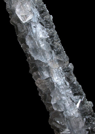 Fluorite over Stibnite from Taa Village, Chaing-Mai Province, Thailand