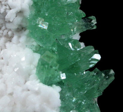 Apophyllite on Stilbite from Pashan Hill Quarry, Poona District, Maharashtra, India