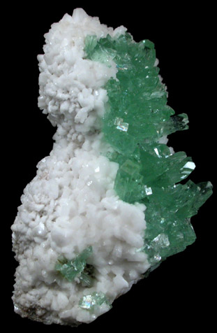 Apophyllite on Stilbite from Pashan Hill Quarry, Poona District, Maharashtra, India