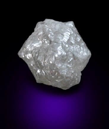 Diamond (1.87 carat twinned crystals) from Northern Cape Province, South Africa