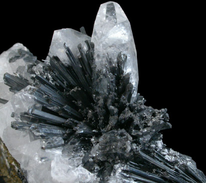 Berthierite, Calcite, Chalcopyrite from Maramures, Romania